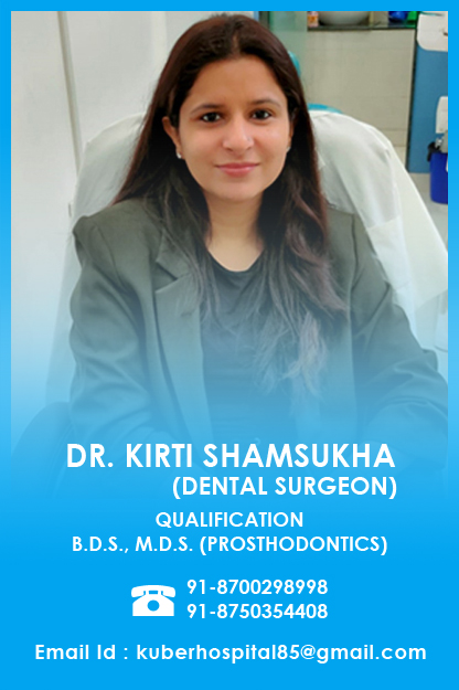 DR. KIRTI SHAMSUKHA CONSULTANT DENTIST (BDS,MDS) in Delhi