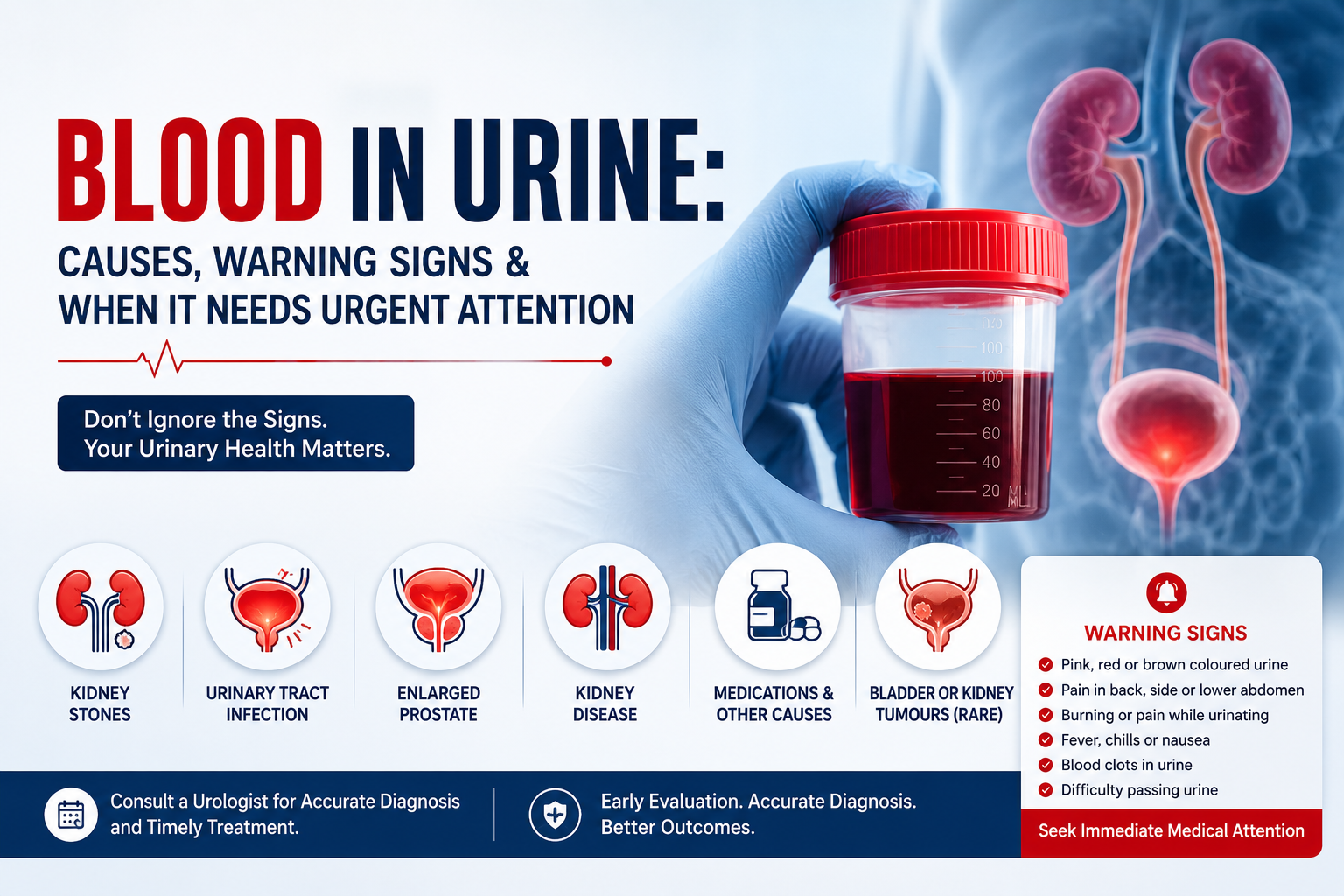 Blood in Urine: Causes, Warning Signs & When It Needs Urgent Attention