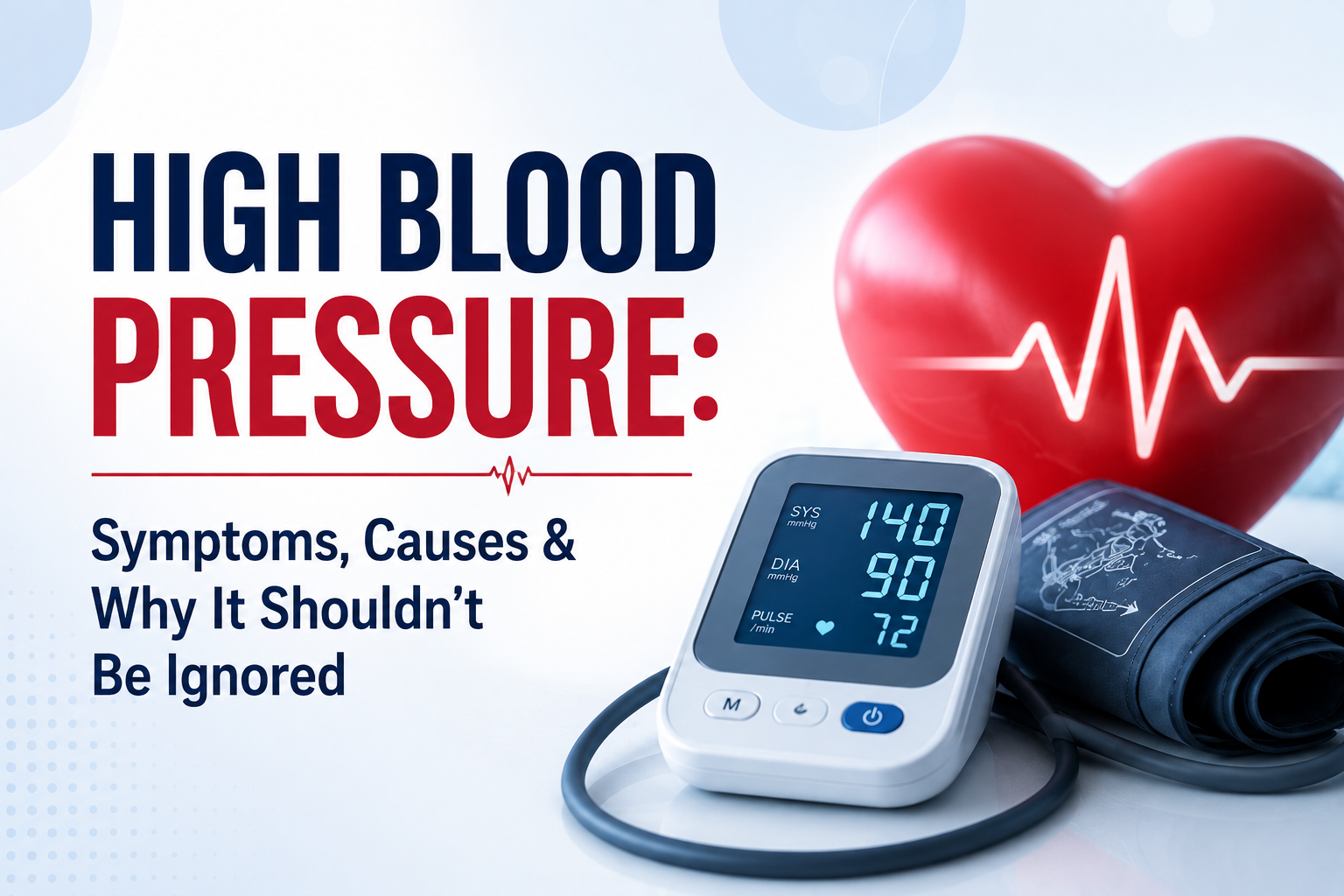 High Blood Pressure: Symptoms, Causes & Why It Shouldn’t Be Ignored